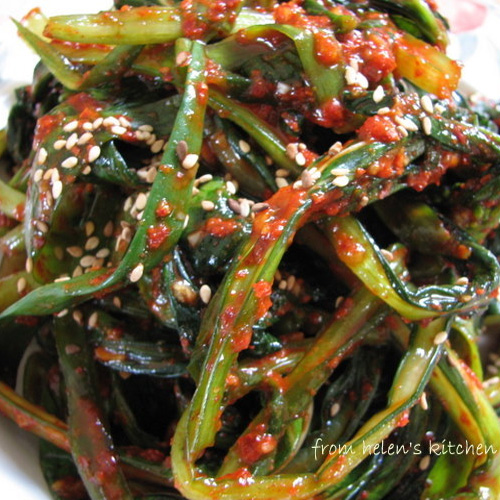 한국식품 유채나물 김치 1kg