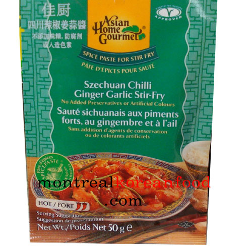 Szechuan chilli Ginger garlic stir fry 50g